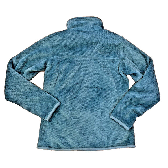 Patagonia Re-Tool Snap-T Deep Pile Fleece Pullover Turquoise Teal Women's Small - Picture 5 of 6